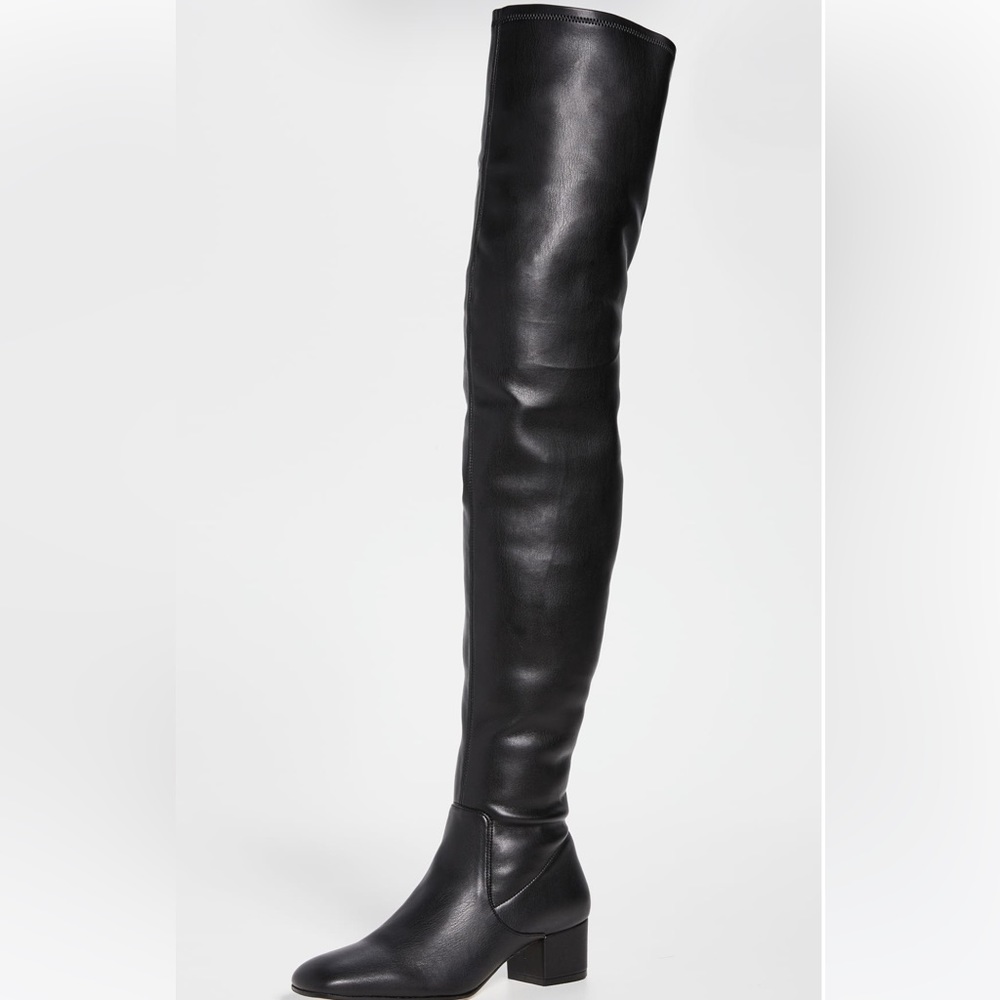Staud Aimee Over the Knee Black Leather boots size 39 BNIB 100% AUTHENTIC